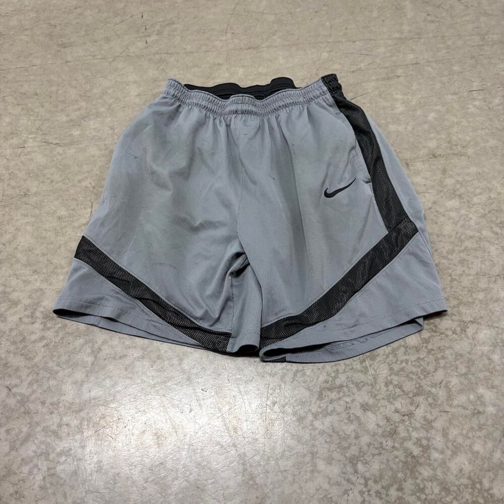 Nike Dri Fit Gray Black Basketball Shorts large